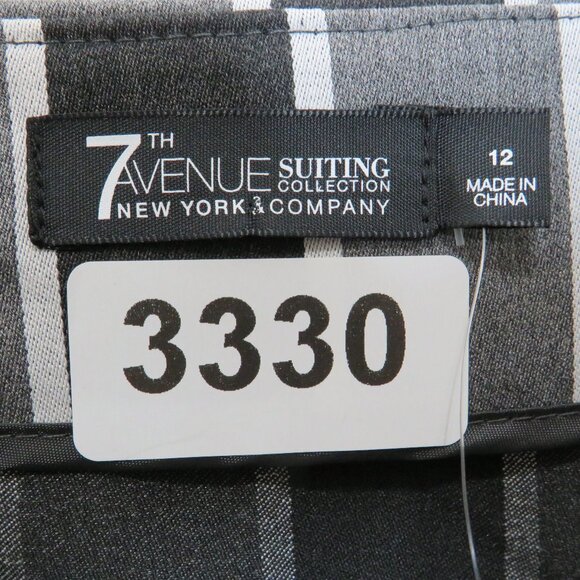 New York & Company* Women's Full Wrap Binding Stripe Pencil Skirt~ Size 12‎ - Picture 3 of 14